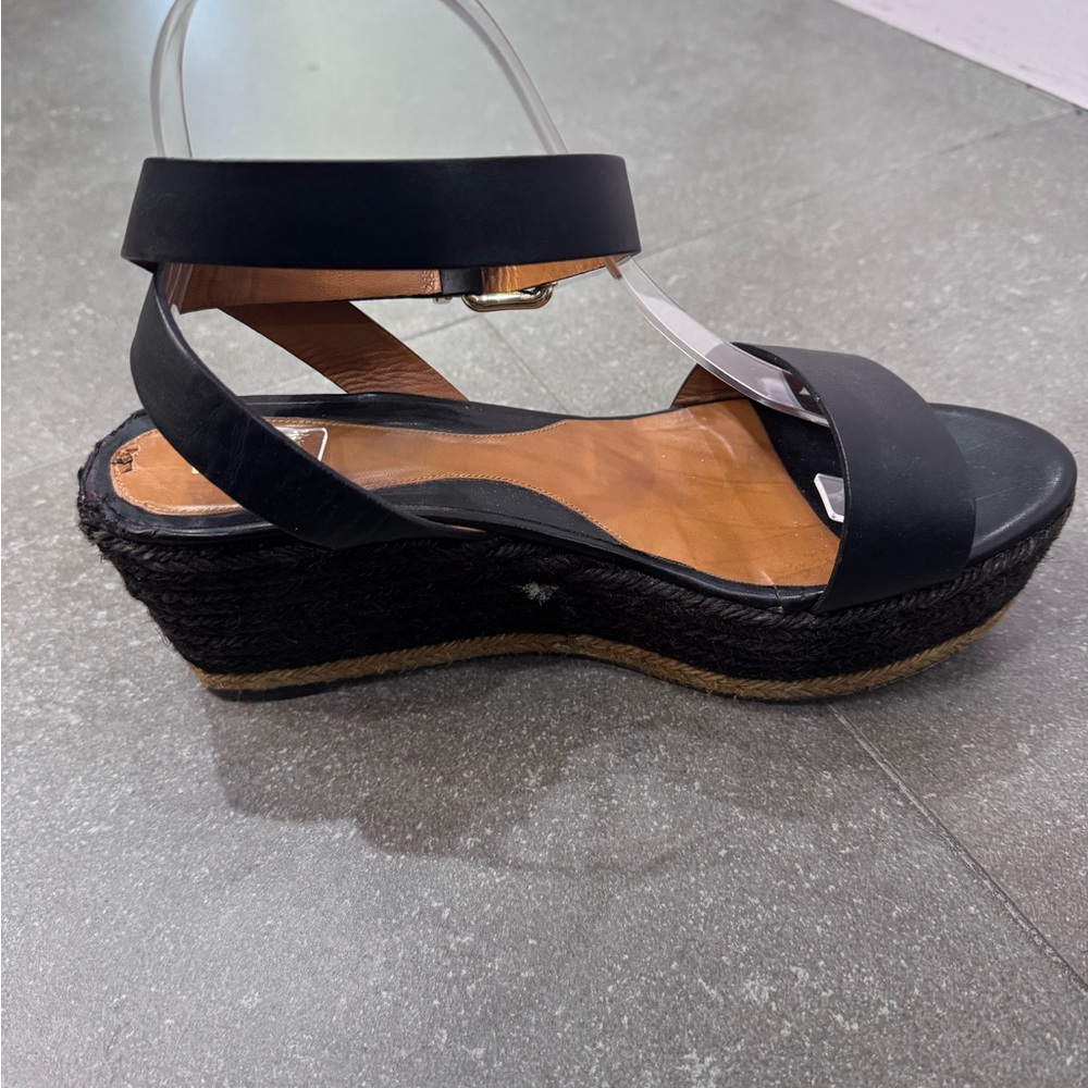Black Fendi Wedge Sandals